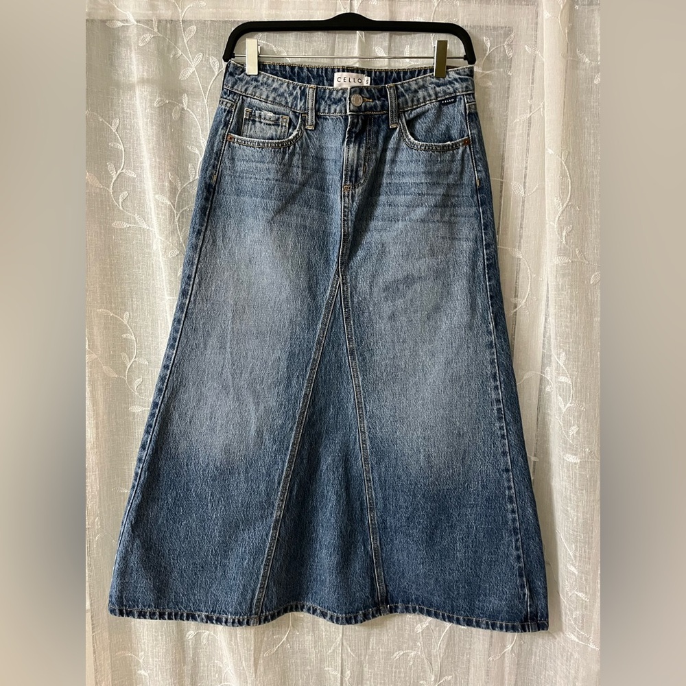 Cello Skirt Size S Denim A-Line Skirt